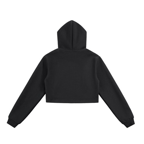 Essential Cropped Zip Hoodie